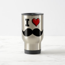 Jag älskar mustaschmoustachen muggar