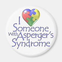 Jag älskar någon med Aspergers Kylskåpmagneter