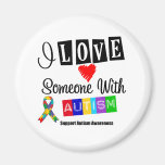 Jag älskar någon med Autism Kylskåpmagneter