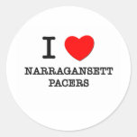 Jag älskar Narragansett Pacers (hästar) Klistermärke