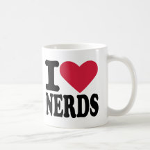 Jag älskar nerds mugg