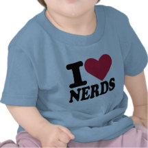 Jag älskar nerds t-shirt