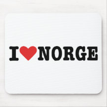 Jag älskar norge musmatta