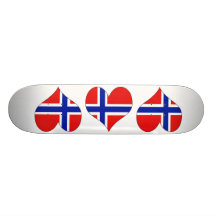 Jag älskar norge skate board deck