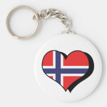 Jag älskar norgen Keychain Nyckelring