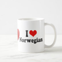 Jag älskar norrman kaffe mugg
