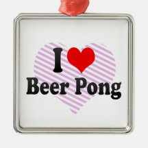 Jag älskar öl Pong Juldekoration