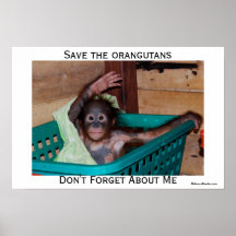 Jag älskar Orangutans Affischer