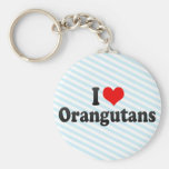 Jag älskar Orangutans Nyckel Ring