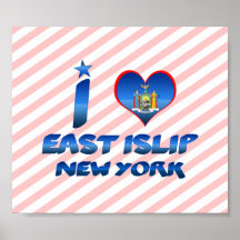 Jag älskar östlig Islip, New York Affisch