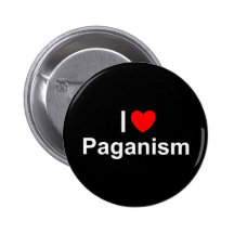 Jag älskar Paganism (för hjärta) Knapp