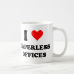 Jag älskar Paperless kontor Mugg