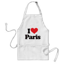 Jag älskar Paris Förkläden