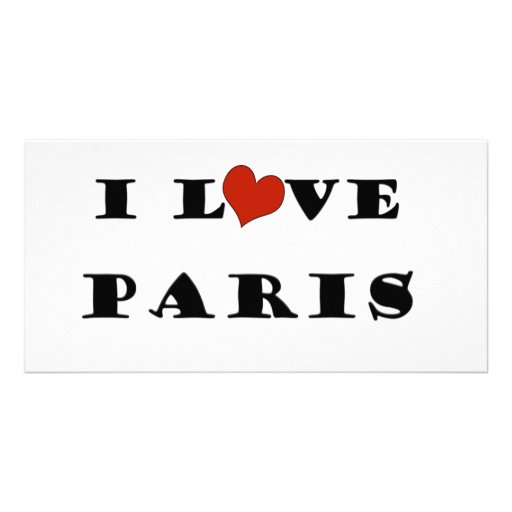 Jag älskar Paris Fotokort