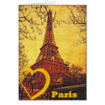 Jag älskar Paris Hälsnings Kort