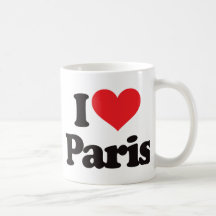 Jag älskar Paris Kaffe Kopp