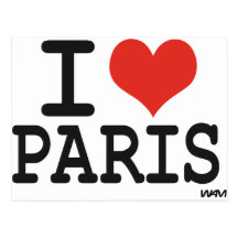 Jag älskar Paris Vykort