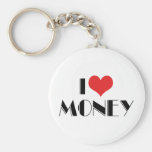 Jag älskar pengar Keychain Nyckel Ring