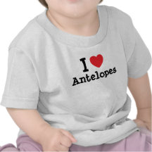 Jag älskar personlig för antilophjärtaanpassningsb t-shirt