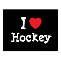 Jag älskar personlig för hockeyhjärtaanpassningsba vykort