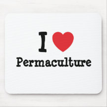 Jag älskar personlig för Permaculture hjärtaanpass Musmatta