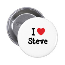 Jag älskar personlig för Steve hjärtaanpassningsba Pins