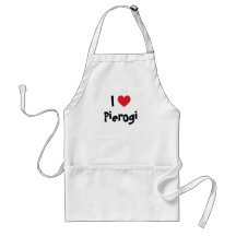Jag älskar Pierogi Förkläden