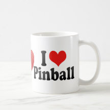 Jag älskar pinballen kaffe muggar