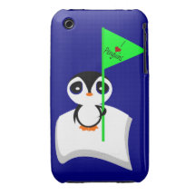 Jag älskar pingvin Case-Mate iPhone 3 case