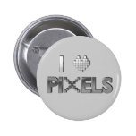 Jag älskar PIXEL Keychain Pins