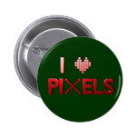 Jag älskar PIXEL knäppas Knappar