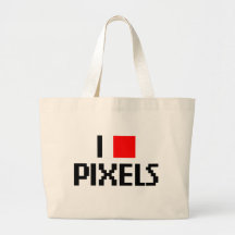 Jag älskar PIXEL Tygkasse