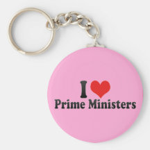 Jag älskar premiärministerar nyckelringar