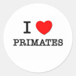 Jag älskar primat klistermärke
