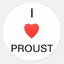 Jag älskar Proust Klistermärke