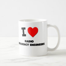 Jag älskar radiofrequencyingenjörer kaffe kopp