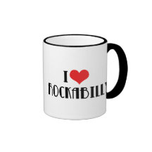 Jag älskar Rockabilly Kaffe Mugg