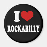 Jag älskar Rockabilly Kylskåpsnagnet