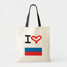 Jag älskar Ryssland Tote Bags