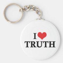 Jag älskar sanning Keychain Nyckelringar