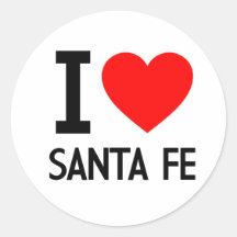 Jag älskar Santa Fe Klistermärken