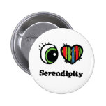 Jag älskar Serendipity (för hjärta) Pins