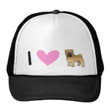 Jag älskar Shar Pei Mesh Kepsar