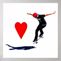 Jag älskar Skateboarding Posters