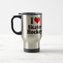 Jag älskar skaterhockey muggar