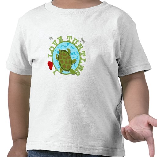 Jag älskar sköldpaddor t-shirt