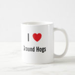 Jag älskar slipade Hogs Kaffe Muggar