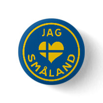 Jag älskar Småland - I love Småland Anstecknadel