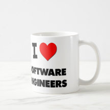 Jag älskar softwareingenjörer kaffe muggar