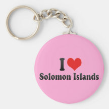 Jag älskar Solomon Island Nyckel Ring